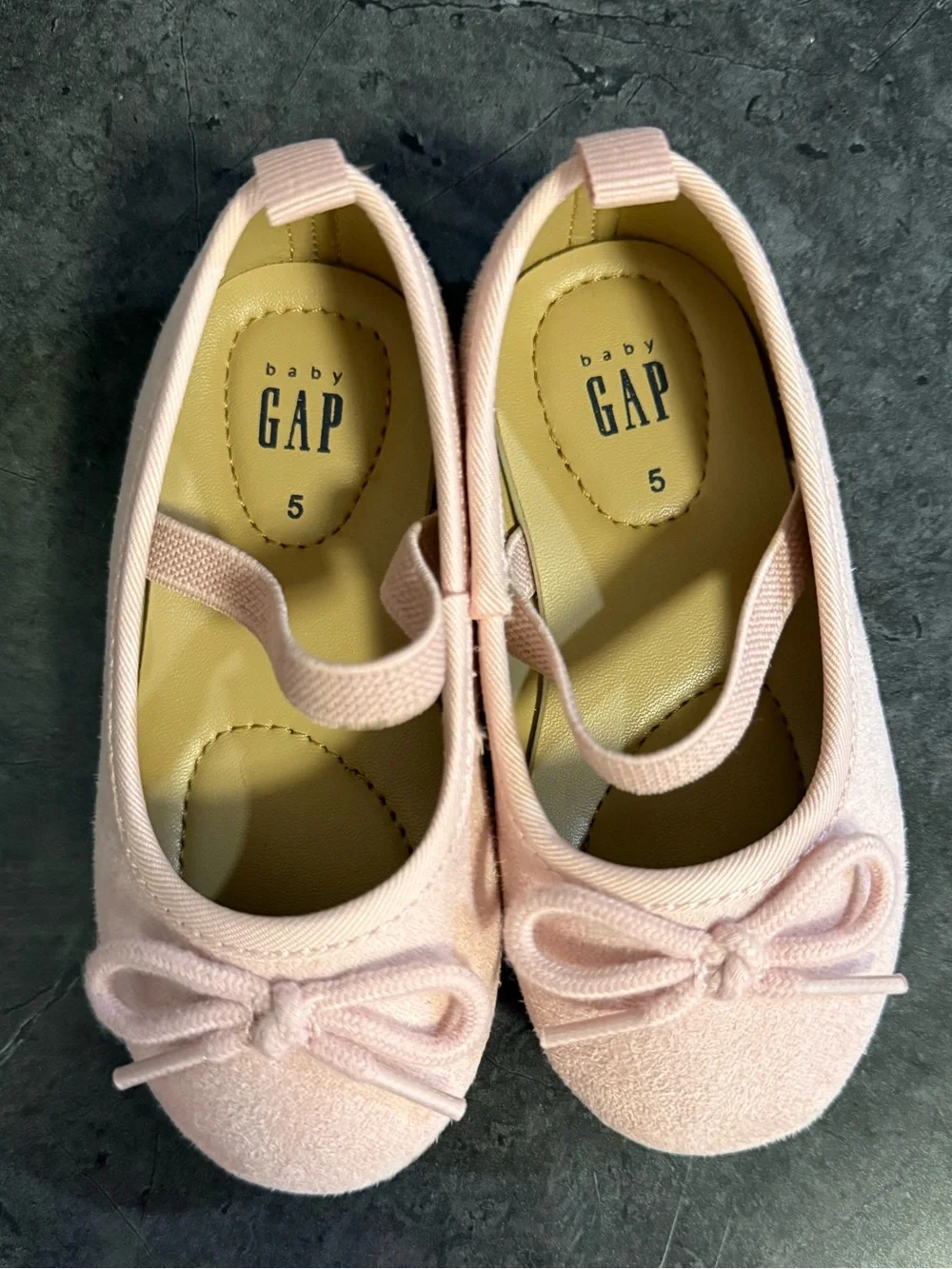 GAP Toddler Pink Mary Jane Ballet Flats with Bow- Size 5 Toddler